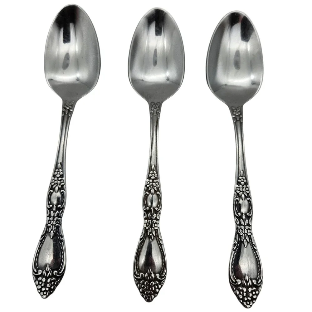 Oneida Wm. A. Rogers Huntington English Garden Stainless Flatware 8 pc Lot
